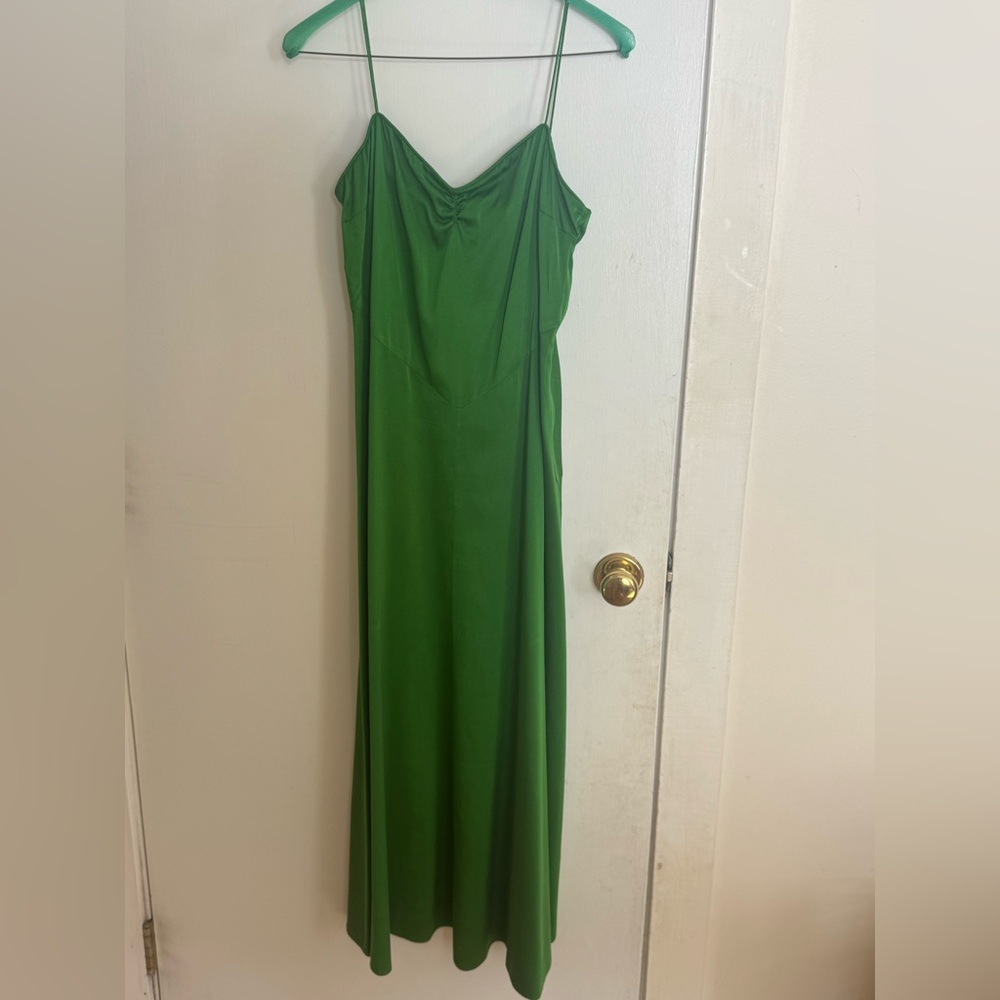 Doen Kelly Green Slip Maxi Dress